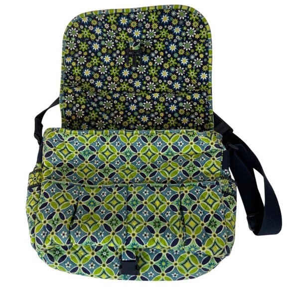 Vera Bradley Baroque Messenger Bag With Adjustable Strap & Multiple Pockets - Picture 5 of 8